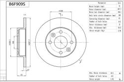 AISIN Disc frana AISIN B6F909S (B6F909S)