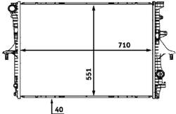MAHLE Radiator, racire motor MAHLE CR 569 000P (CR 569 000P)