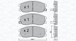 Magneti Marelli Set placute frana MAGNETI MARELLI 363916061351 (363916061351)