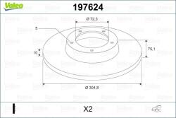 VALEO Disc frana VALEO 197624 (197624)