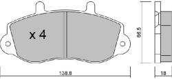 AISIN Set placute frana AISIN BPRE-1020 (BPRE-1020)