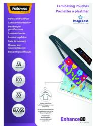 Fellowes Lamináló fólia FELLOWES A/5 80 mikron fényes 100/csom (5306002)