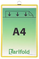 DJOIS Bemutatótábla DJOIS A/4 függő felül nyitott sárga 5 darabos (F154504)