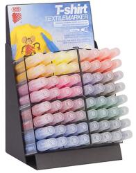 ICO Textilmarker ICO T-Shirt 1-3mm kerek 64 darabos display 12 féle szín (9580111016)