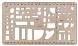 KOH-I-NOOR Műszaki sablon KOH-I-NOOR 749270 szaniter (7250121000)