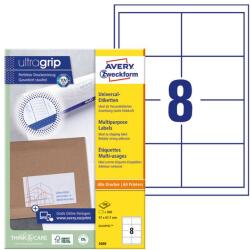 AVERY Etikett AVERY 3660 97x67, 7 mm fehér univerzális 800 címke/doboz 100 ív/doboz (3660)