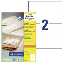 AVERY Etikett AVERY LR3655 210x148mm környezetbarát 200 címke/doboz 100 ív/doboz (LR3655)