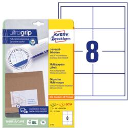 AVERY Etikett AVERY 4782 97x67, 7mm univerzális 200 címke/doboz 25 ív/doboz (4782)