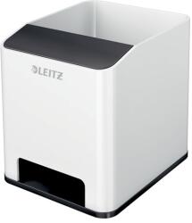 LEITZ Írószertartó műanyag LEITZ Wow 2 rekeszes fehér/fekete (53631095)