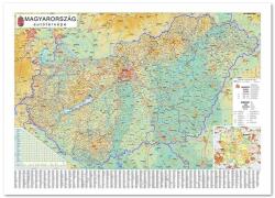 Stiefel Térkép STIEFEL Magyarország autós 140 x 100 cm fémkeretes (4860T)