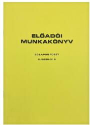  Nyomtatvány előadói munkanapló A/4 20 lapos álló