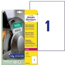 AVERY Etikett AVERY L7917-10 210 x 297 mm ultra ellenálló 10 címke/doboz 10 ív/doboz (L7917-10)