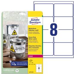 AVERY Etikett AVERY L4715-20 99, 1x67, 7mm fehér időjárásálló poliészter 160 címke/doboz20 ív/doboz (L4715-20)