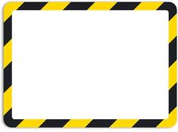 DJOIS Mágneses tasak DJOIS Magneto öntapadós háttal biztonsági A/4 sárga-fekete 2 darabos (F194974)