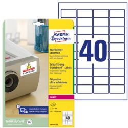 AVERY Etikett AVERY L6140-20 45, 7x25, 4 mm háromszor erősebb tapadás 800 címke/doboz 20 ív/doboz (L6140-20)
