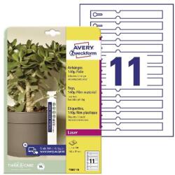 AVERY Etikett AVERY T3007-10 160x17 mm átfűzhető kertészeti címke fólia 120 címke/csomag (T3007-10)