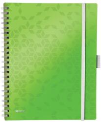 Leitz Spirálfüzet kockás LEITZ Wow Active A/4 80 lapos zöld (46450054) - vectraline