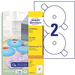 AVERY Etikett AVERY L7676-25 117mm univerzális 50 címke/doboz25 ív/doboz (L7676-25)
