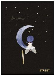 STREET Füzet sima STREET A/4 54 lapos Black&Gold (63353)