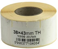  Etikett tekercses thermo 43X38mm