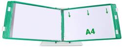 DJOIS Bemutatótábla DJOIS A/4 fekvő felül nyitott zöld 10 darabos (F117105)