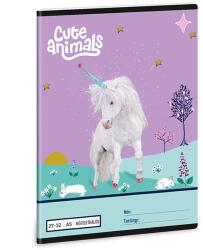 Ars Una Füzet kockás ARS UNA A/5 32 lapos 27-32 Cute Animals-Unicorn (53634481)