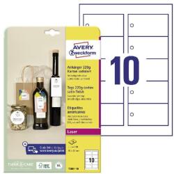 AVERY Etikett AVERY T2001-10 90x50 mm függő címke sima élek 100 címke/csomag (T2001-10)