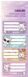 Nebulo Füzetcímke NEBULO 12 darabos Cica (FC-CICA-12) - vectraline