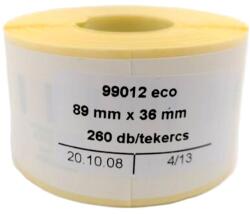 DYMO Etikett DYMO Label Writer 36x89 mm 260 darabos (99012ECO)