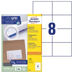 AVERY Etikett AVERY 3427 105x74mm univerzális 800 címke/doboz 100 ív/doboz (3427)