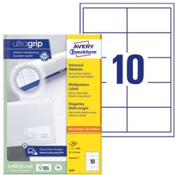 AVERY Etikett AVERY 3679 97x55 mm fehér univerzális 1000 címke/doboz 100 ív/doboz (3679)