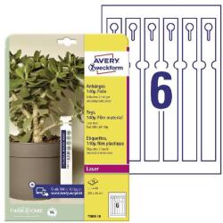 AVERY Etikett AVERY T3008-10 250x25 mm átfűzhető kertészeti címke fólia 60 címke/csomag (T3008-10)