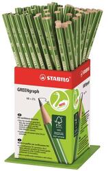 STABILO Grafitceruza display STABILO Greengraph HB hatszögletű környezetbarát 60 darabos (6004/60-1)