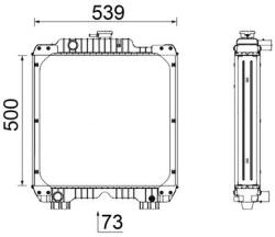 MAHLE Radiator, racire motor MAHLE CR 2289 000P (CR 2289 000P)