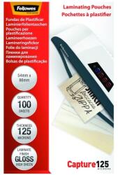 Fellowes Lamináló fólia FELLOWES 54x86 mm 125 mikron fényes 100/csom (5306302)