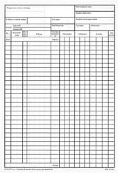  Nyomtatvány készletnyílvántartó füzet 50 lapos A/4 (22385) - vectraline