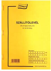  Nyomtatvány szállítólevél A/5 25x6 lapos (62331) - vectraline
