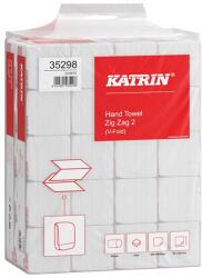 Katrin Kéztörlő hajtogatott KATRIN Plus Zig Zag ("V") 22, 4x23 cm 200 lap fehér 2 rétegű 20 csom/zsák (35298) - vectraline