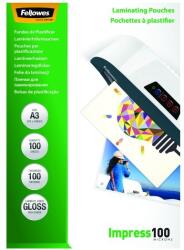 Fellowes Lamináló fólia FELLOWES A/3 100 mikron fényes 100/csom (5351205)