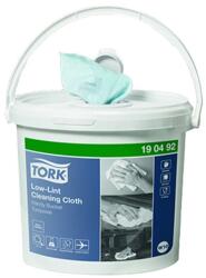 Tork Tisztítókendő hajtogatott TORK szöszszegény hordozható vödörben W10 16, 5x30 cm 200 lapos türkiz 1 rétegű (TORK/190492/PAK)