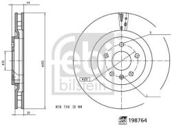 Febi Bilstein Disc frana FEBI BILSTEIN 198764 (198764) - fixbox