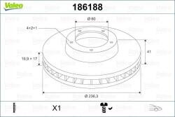 VALEO Disc frana VALEO 186188 (186188)