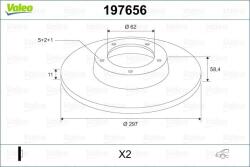 VALEO Disc frana VALEO 197656 (197656)