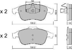 AISIN Set placute frana AISIN BPRE-1019 (BPRE-1019)