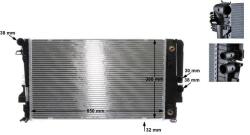 MAHLE Radiator, racire motor MAHLE CR 1173 000S (CR 1173 000S)
