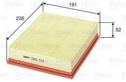 VALEO Filtru aer VALEO 585172 (585172) - fixbox