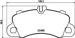 HELLA Set placute frana HELLA 8DB 355 040-761 (8DB 355 040-761)
