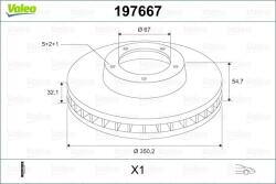 VALEO Disc frana VALEO 197667 (197667)
