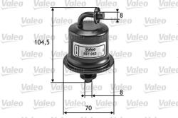 VALEO Filtru combustibil VALEO 587052 (587052)