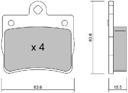AISIN Set placute frana AISIN BPMB-2011 (BPMB-2011)